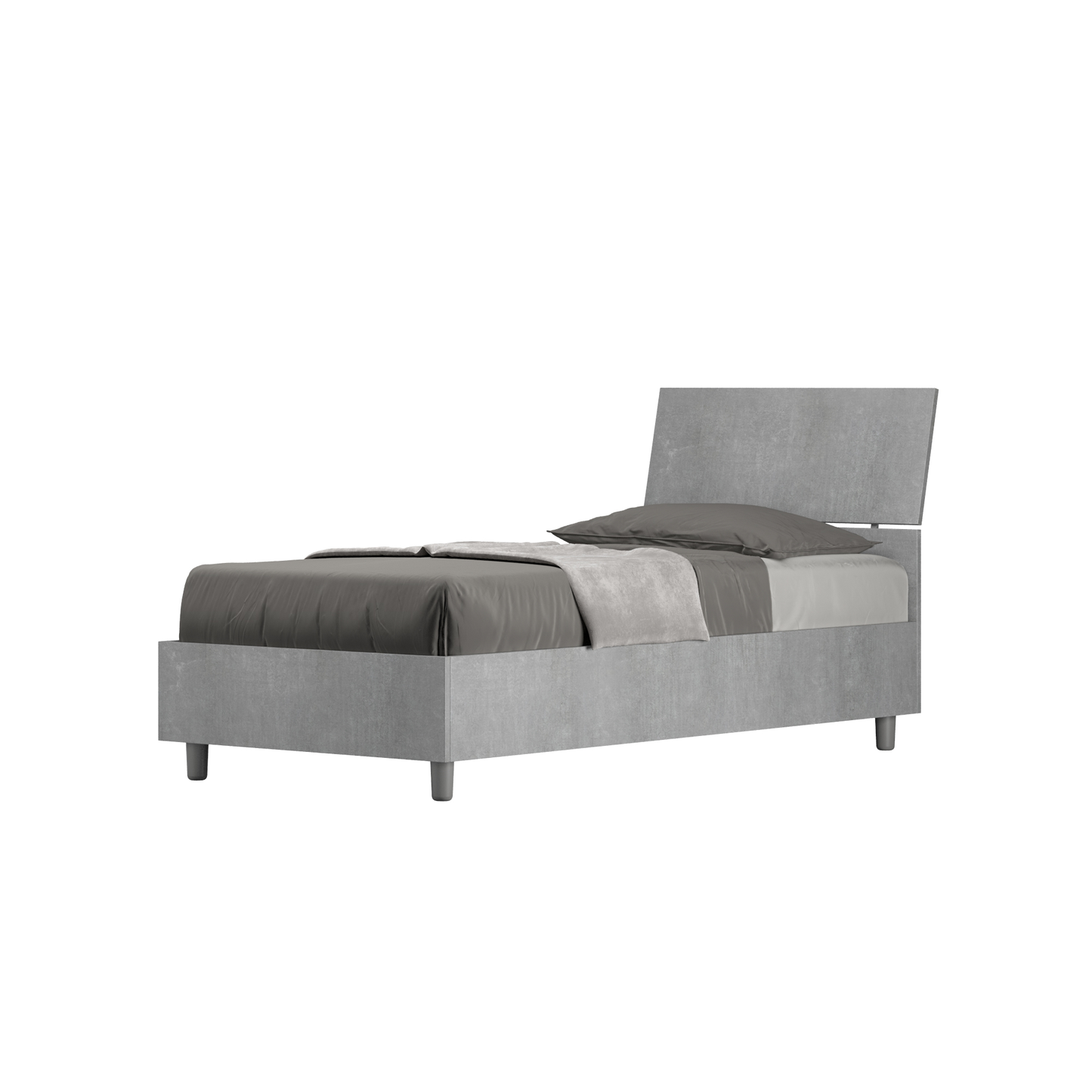 Letto Singolo 80x200 cm testata inclinata Demas