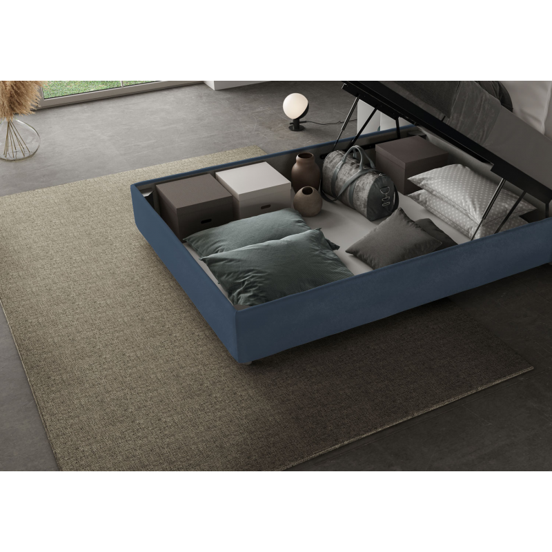 Letto imbottito 1 piazza e mezza 120x210 cm Mika