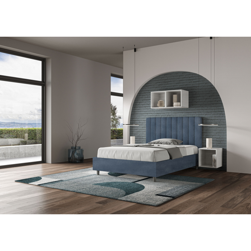 Letto imbottito 1 piazza e mezza 120x210 cm Agueda