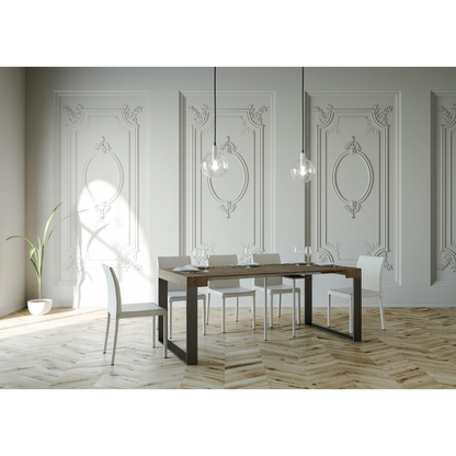 Consolle allungabile 90x40/300 cm Elettra telaio Antracite