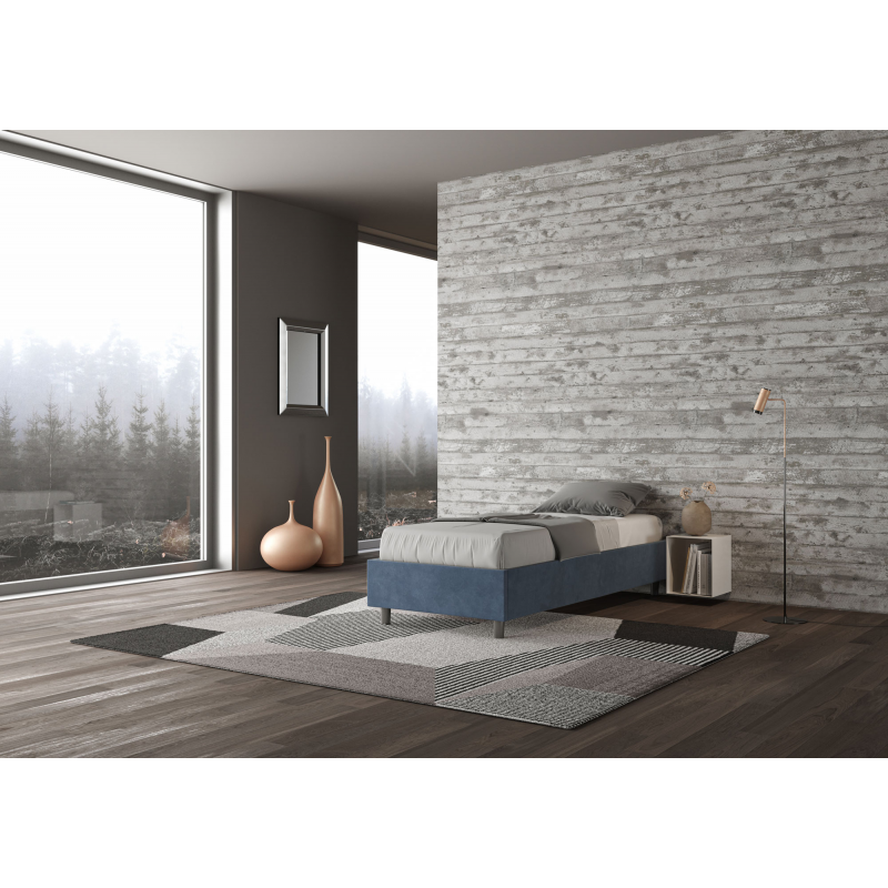 Letto Sommier imbottito Singolo 80x190 cm Azelia