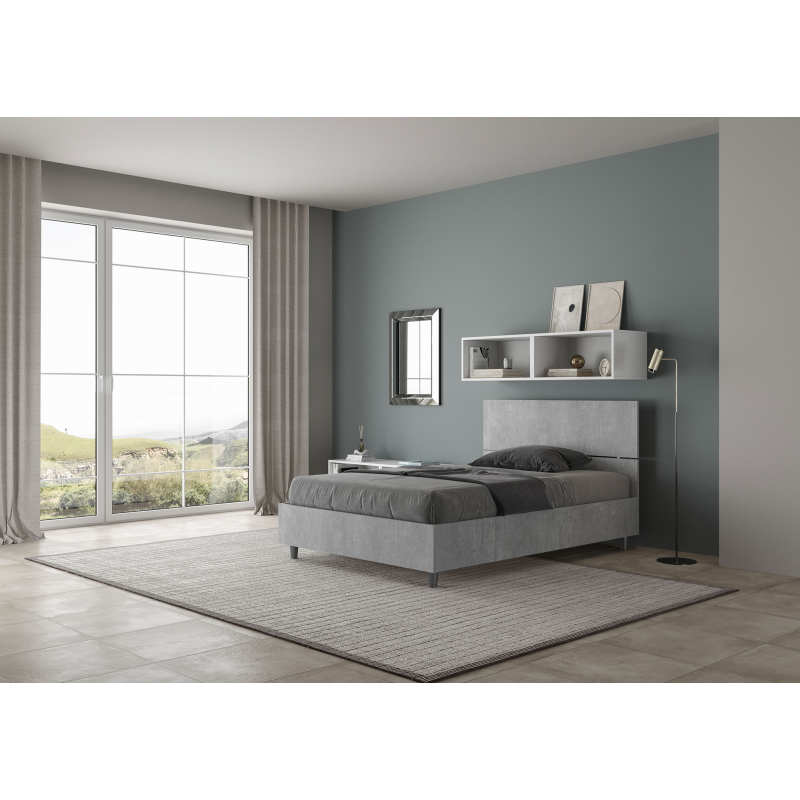 Letto 1 piazza e mezza 120x190 cm testata dritta Demas
