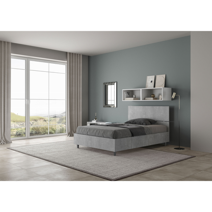 Letto 1 piazza e mezza 120x190 cm testata dritta Demas