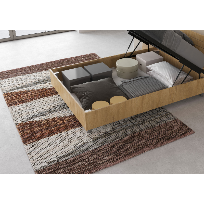 Letto 1 piazza e mezza 120x190 cm testata dritta con doghe Ankel