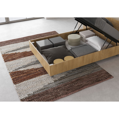 Letto 1 piazza e mezza 120x190 cm testata dritta con doghe Ankel