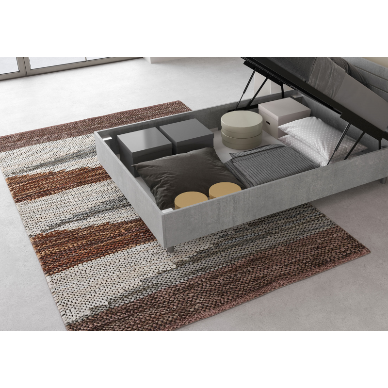 Letto 1 piazza e mezza 120x200 cm testata dritta con doghe Ankel