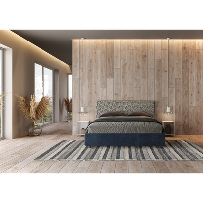 Letto imbottito Matrimoniale 160x190 cm tessuto Era Arla