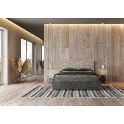 Letto imbottito Matrimoniale 160x200 cm tessuto Era Arla