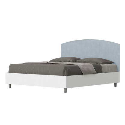 Letto Matrimoniale 160x190 cm struttura bianco frassino testata Antilia