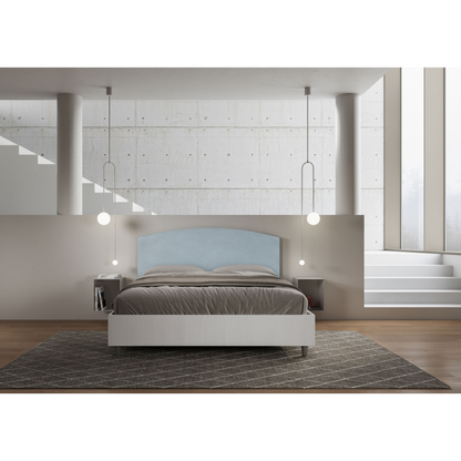 Letto Matrimoniale 160x200 cm struttura bianco frassino testata Antilia