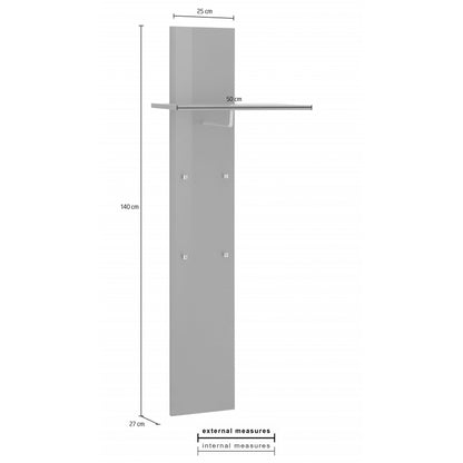 Appendiabito Magic - 50x147x27 - Bianco Lucido