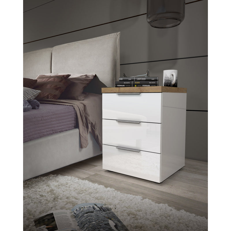 3 drawer bedside table IDEA made in Italy