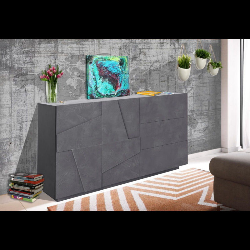 Ping 140 Sideboard - 2 doors/3 drawers - Slate