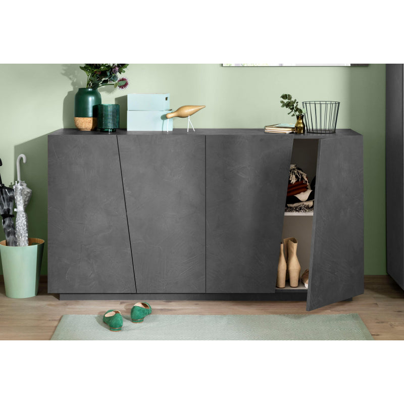 Vega 160 Sideboard - 4 Doors - Slate