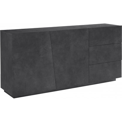 Credenza Vega 180 - 2 ante/3 cassetti - Ardesia