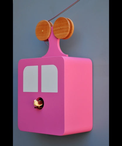 Cuckoo Clock Funivia Made in Italy - Pink