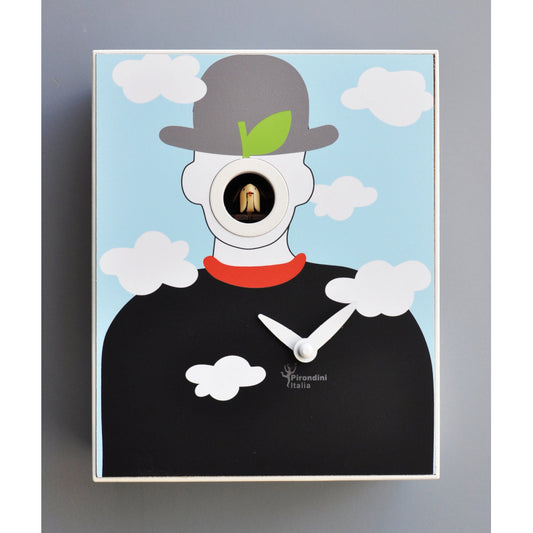 Magritte Cuckoo Wall Clock Made in Italy