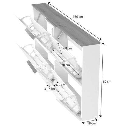 Shoe Rack 2 Flaps SPACE made in Italy