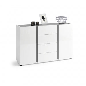 Sideboard a 2 ante 4 cassetti ATRIUM made in Italy