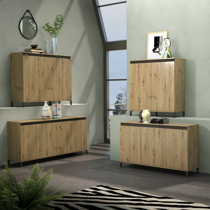 Sideboard a 4 ante artisan GENIO made in Italy